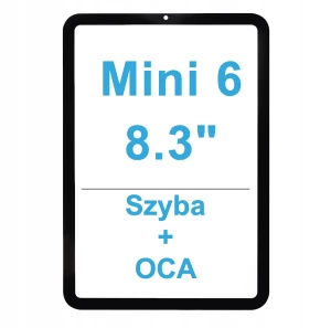 SZYBA + OCA Szybka do wyświetlacza LCD Do Apple iPad Mini 6 8,3" Black