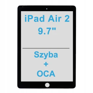 SZYBA + OCA do wyświetlacza LCD Do Apple iPad Air 2 9,7" 2014 Szybka Black