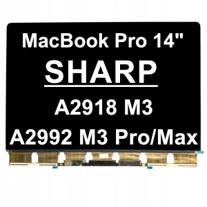 EKRAN LCD Matryca Szkło Do Apple MacBook Pro 14'' M3 A2918 A2992 SHARP OEM