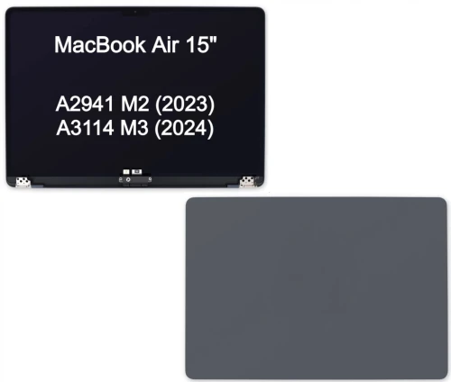 MATRYCA Skrzydło EKRAN do Apple MacBook Air 15 A2941/A3114 Space Gray M2/M3